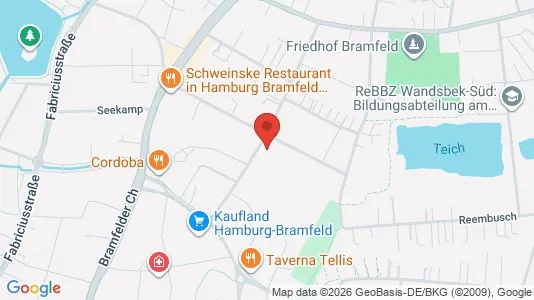 Apartments for rent i Hamburg Wandsbek - kort over placeringen
