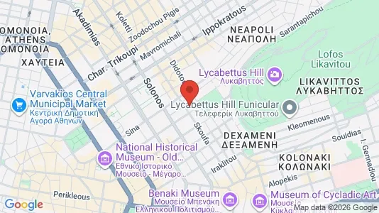 Apartments for rent i Athens Exarchia - kort over placeringen