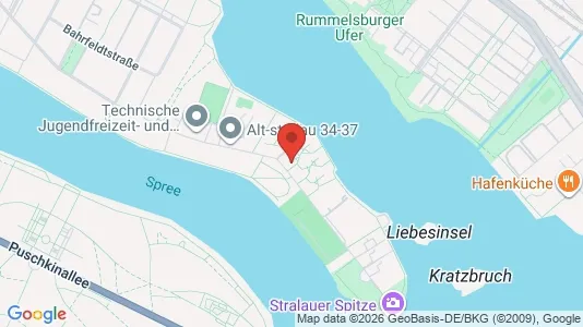 Apartments for rent i Berlin Friedrichshain-Kreuzberg - kort over placeringen