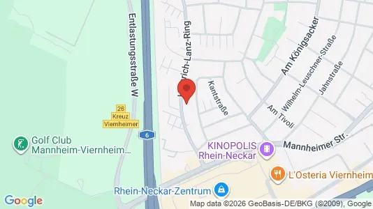 Apartments for rent i Bergstraße - kort over placeringen
