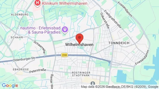 Apartments for rent i Wilhelmshaven - kort over placeringen