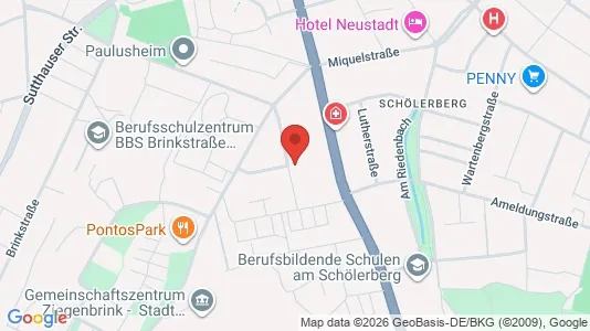 Apartments for rent i Osnabrück - kort over placeringen