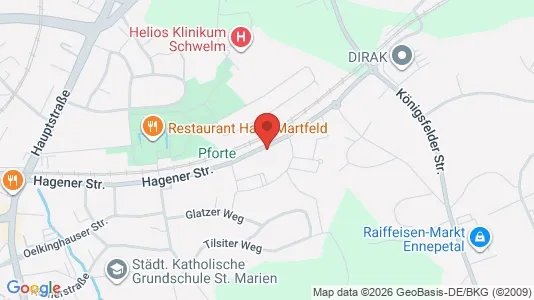 Apartments for rent i Ennepe-Ruhr-Kreis - kort over placeringen