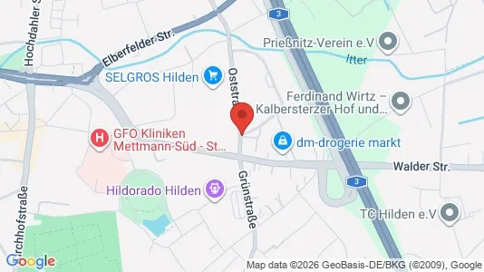 Apartments for rent i Mettmann - kort over placeringen