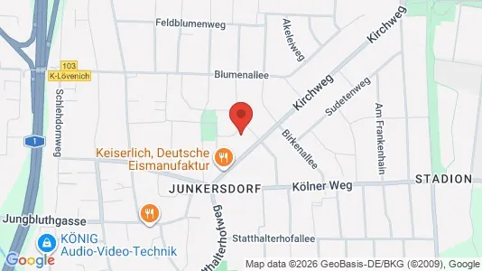 Apartments for rent i Cologne Lindenthal - kort over placeringen