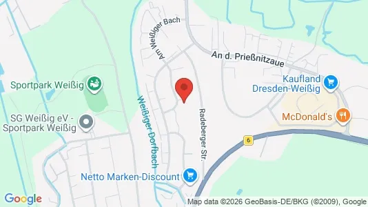 Apartments for rent i Dresden - kort over placeringen