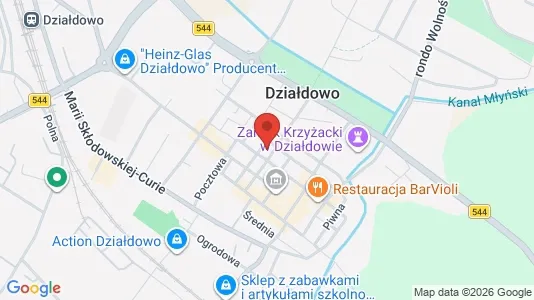 Apartments for rent i Działdowski - kort over placeringen