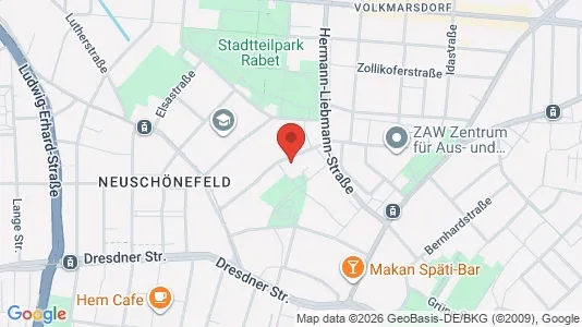 Apartments for rent i Leipzig - kort over placeringen