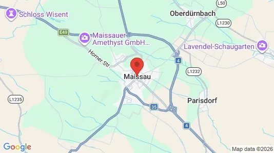 Apartments for rent i Maissau - kort over placeringen