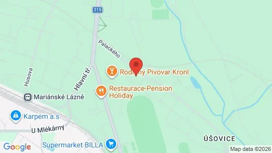 Apartments for rent i Cheb - kort over placeringen