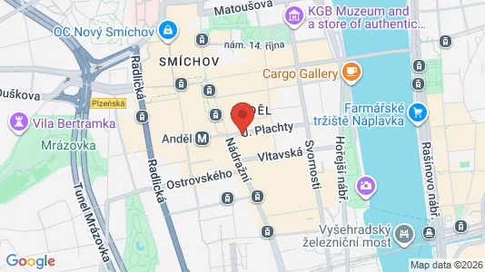 Apartments for rent i Prague 5 - kort over placeringen
