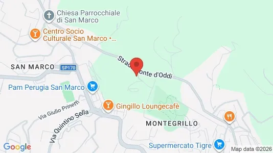Rooms for rent i Perugia - kort over placeringen