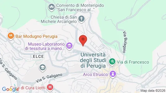 Rooms for rent i Perugia - kort over placeringen