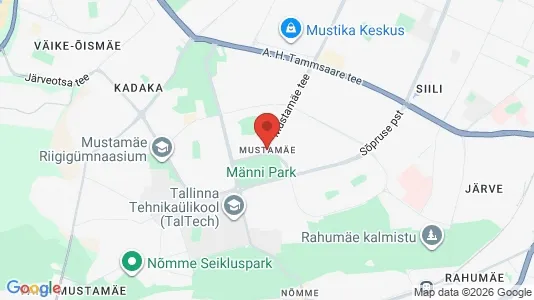 Apartments for rent i Tallinn Mustamäe - kort over placeringen