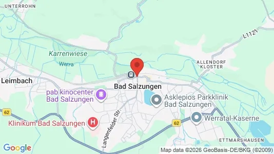 Apartments for rent i Wartburgkreis - kort over placeringen