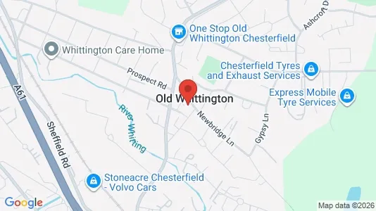 Apartments for rent i Chesterfield - Derbyshire - kort over placeringen