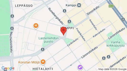 Apartments for rent i Helsinki Eteläinen - kort over placeringen