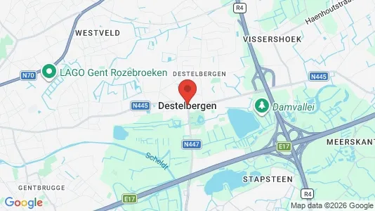 Apartments for rent i Destelbergen - kort over placeringen