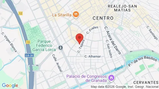Apartments for rent i Granada - kort over placeringen