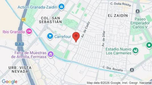 Apartments for rent i Granada - kort over placeringen