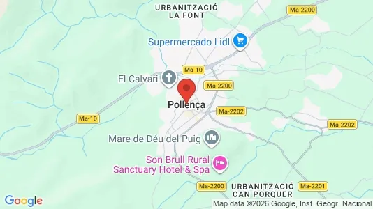 Houses for rent i Pollença - kort over placeringen