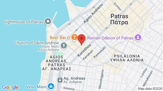Apartments for rent i Patras - kort over placeringen