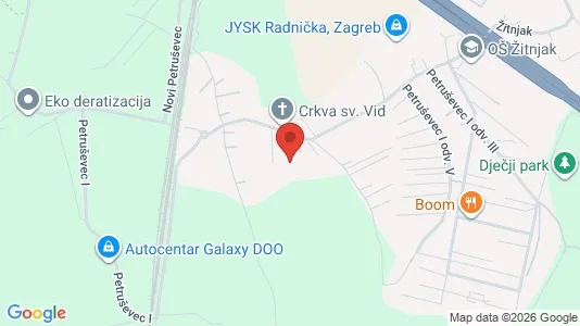 Apartments for rent i Sljeme (Medvednica-Tomislavac) - kort over placeringen