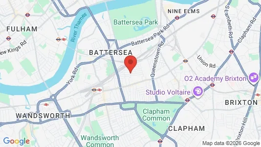 Apartments for rent i London SW11 - kort over placeringen