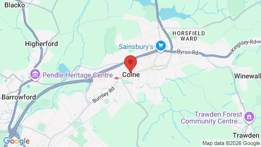Houses for rent i Colne - Lancashire - kort over placeringen