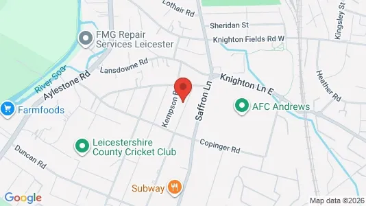 Apartments for rent i Leicester - Leicestershire - kort over placeringen