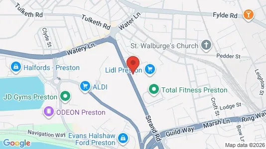 Apartments for rent i Preston - Lancashire - kort over placeringen