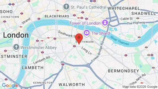 Houses for rent i London SE1 - kort over placeringen