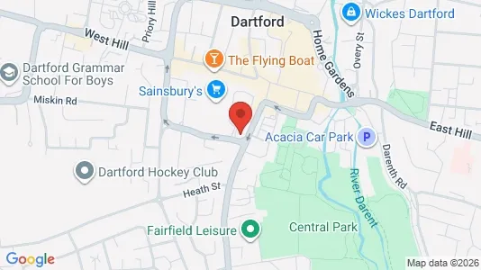 Apartments for rent i Dartford - Kent - kort over placeringen