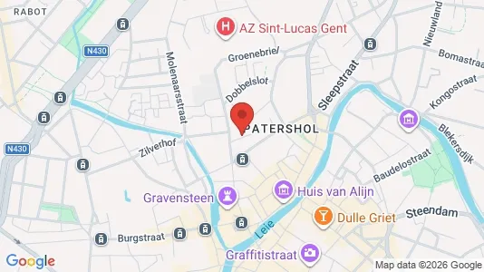 Apartments for rent i Stad Gent - kort over placeringen