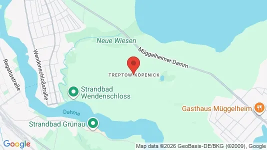 Rooms for rent i Berlin Treptow-Köpenick - kort over placeringen