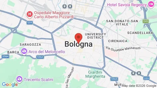 Apartments for rent i Bologna - kort over placeringen