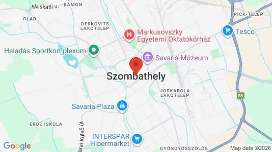 Apartments for rent i Szombathelyi - kort over placeringen