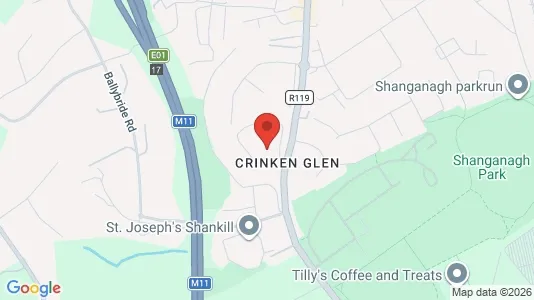Apartments for rent i Dublin 18 - kort over placeringen