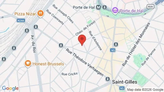 Apartments for rent i Brussels Sint-Gillis - kort over placeringen