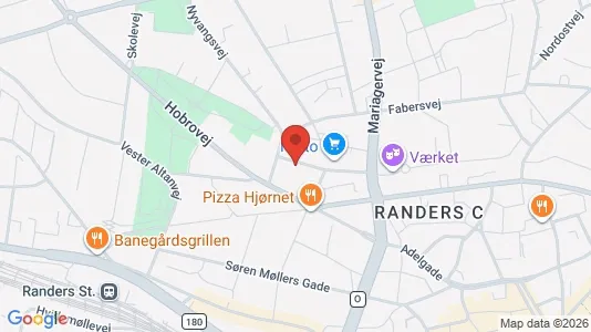 Apartments for rent i Randers C - kort over placeringen