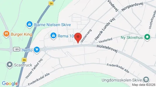Apartments for rent i Skive - kort over placeringen
