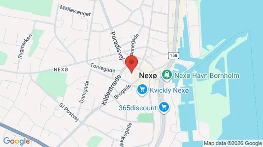 Apartments for rent i Nexø - kort over placeringen