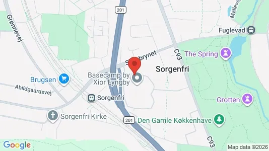 Apartments for rent i Kongens Lyngby - kort over placeringen
