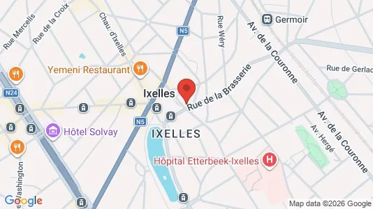 Apartments for rent i Brussels Elsene - kort over placeringen