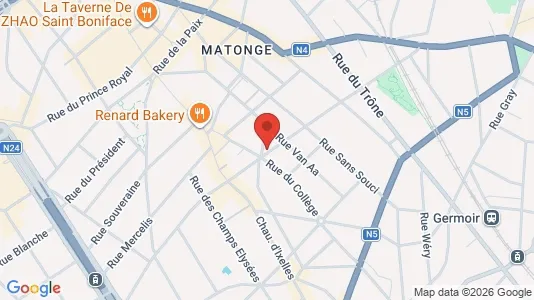 Apartments for rent i Brussels Elsene - kort over placeringen