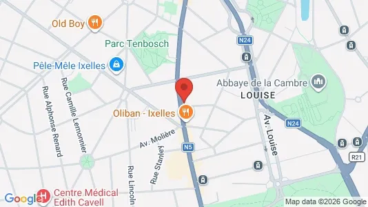 Apartments for rent i Brussels Elsene - kort over placeringen