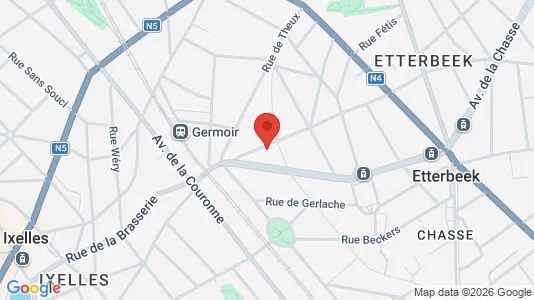 Apartments for rent i Brussels Etterbeek - kort over placeringen