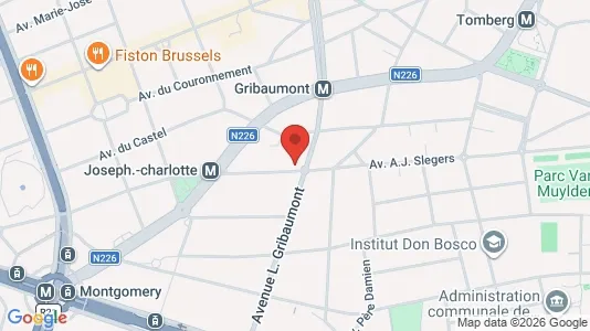 Apartments for rent i Brussels Sint-Lambrechts-Woluwe - kort over placeringen