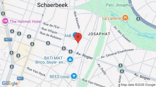 Apartments for rent i Brussels Schaarbeek - kort over placeringen
