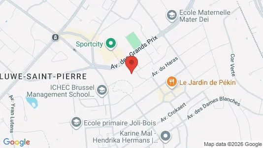 Apartments for rent i Brussels Sint-Pieters-Woluwe - kort over placeringen